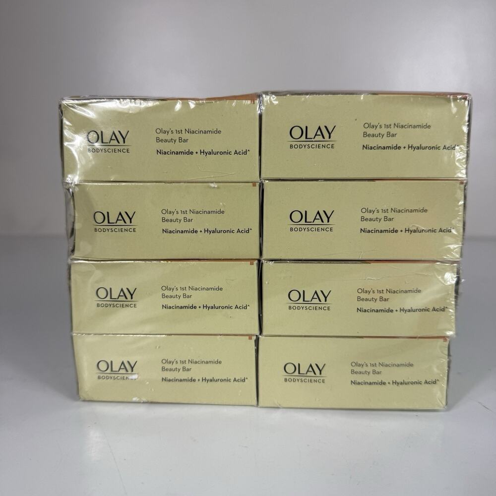 Olay Body Science B3 Niacinamide + Vitamin C Beauty Bar Soap 8-PACK New Sealed